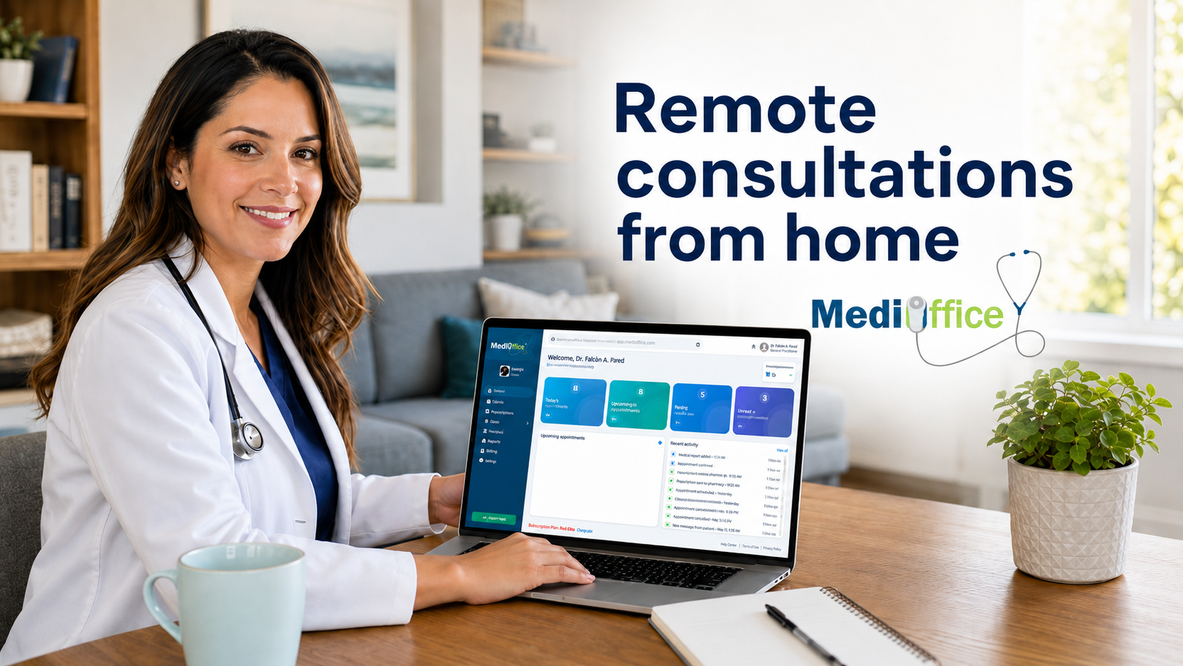 Remote consultations from home with MediOffice