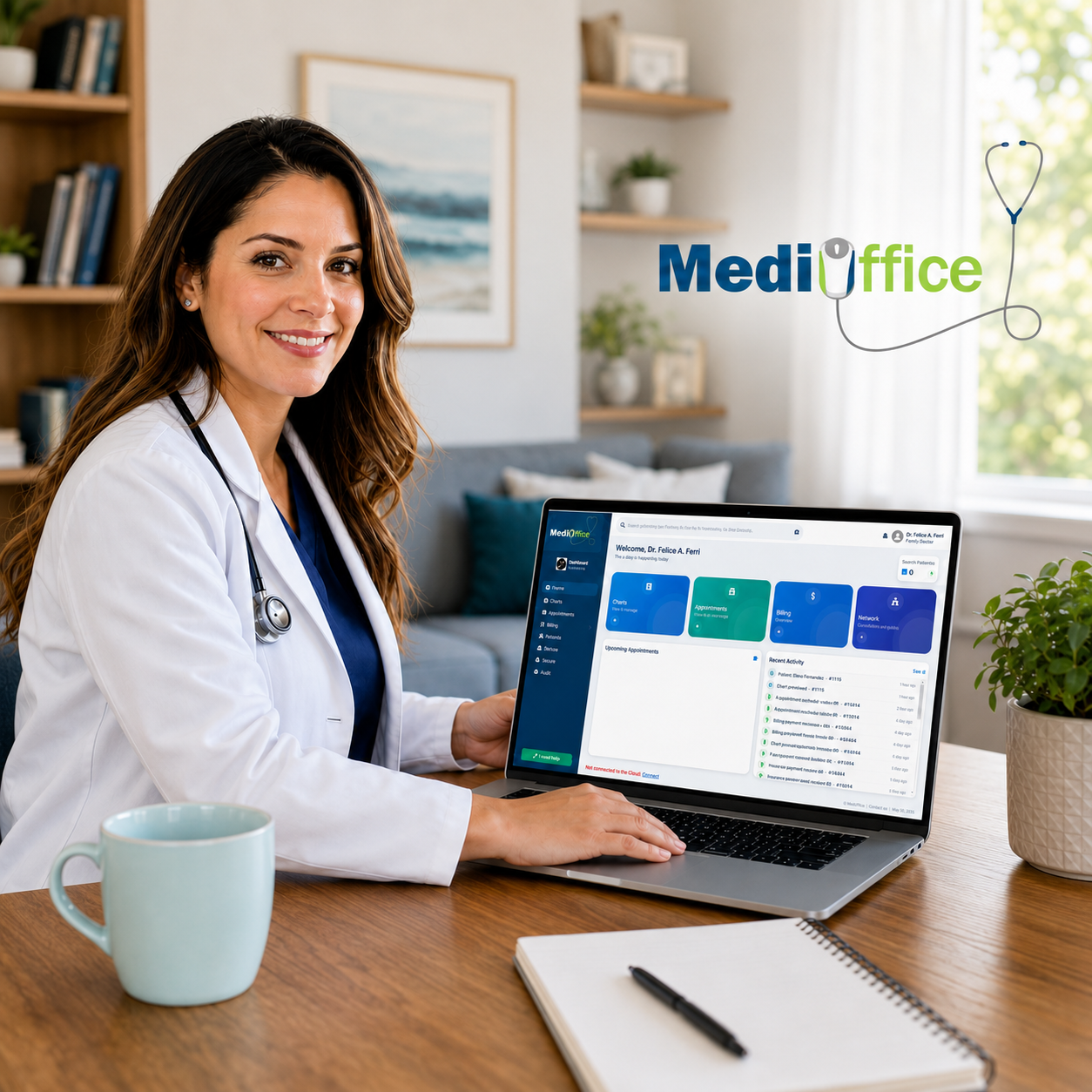 Consultas remotas desde casa con MediOffice